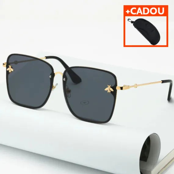 Ochelari de soare Oversized - Negru