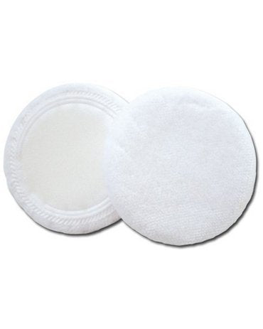 Pamatuf alb din velur pentru pudra, 2 bucati - PARISAX 6.2x0.5 cm